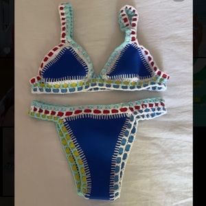 crochet bikini set